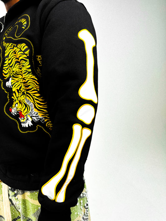 Ying Yang Bone Hoodie (Black)