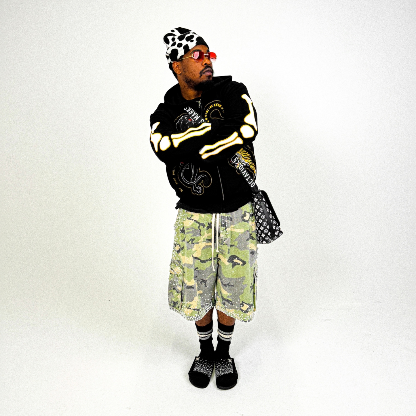 Ying Yang Bone Hoodie (Black)