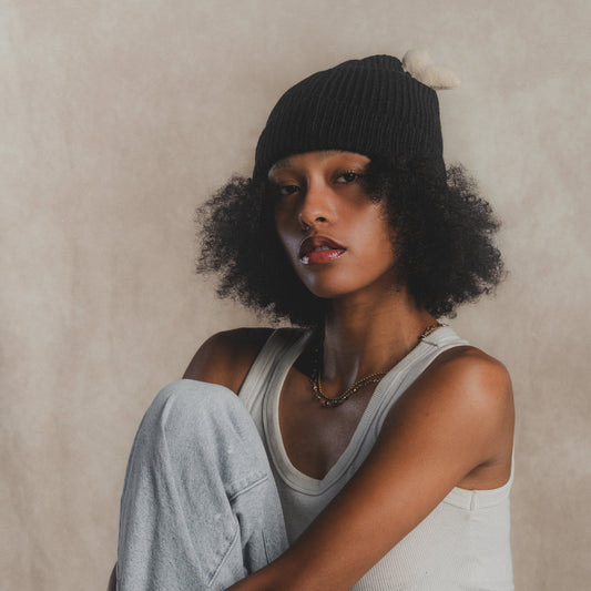 Black Bone Beanie