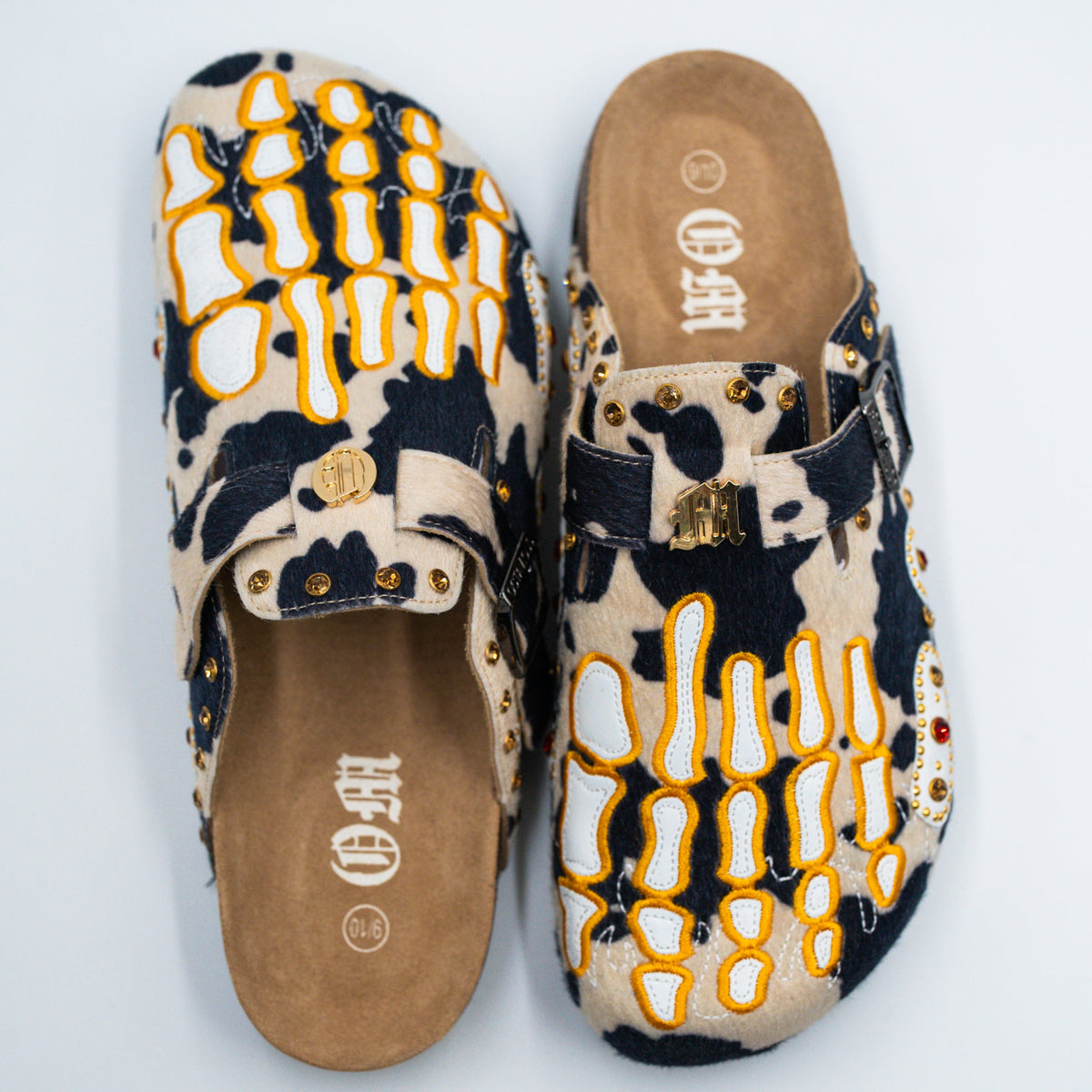Blue Cow Print Clog