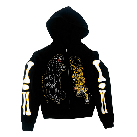 Ying Yang Bone Hoodie (Black)