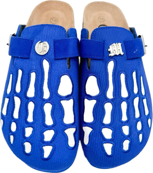 Corduroy Blue Clog