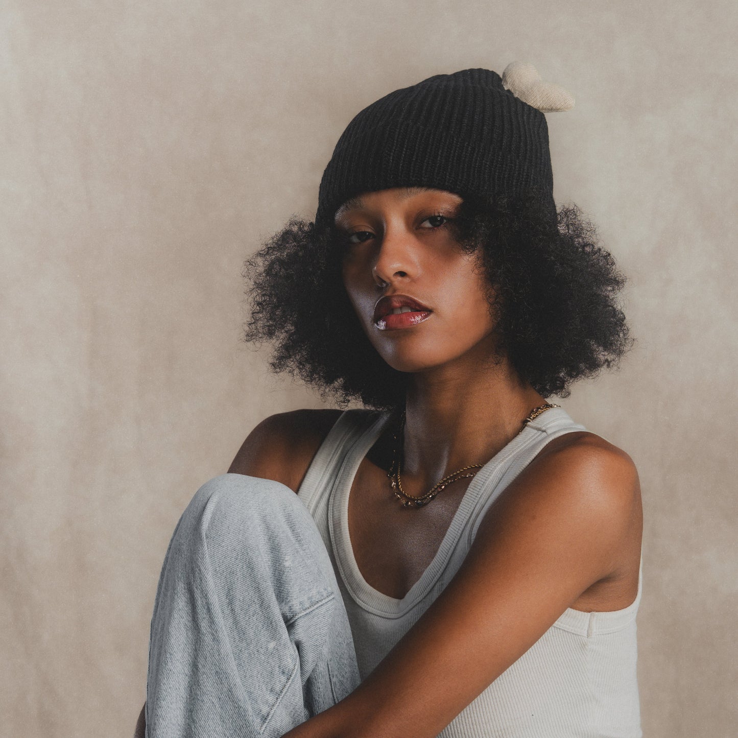 Black Bone Beanie