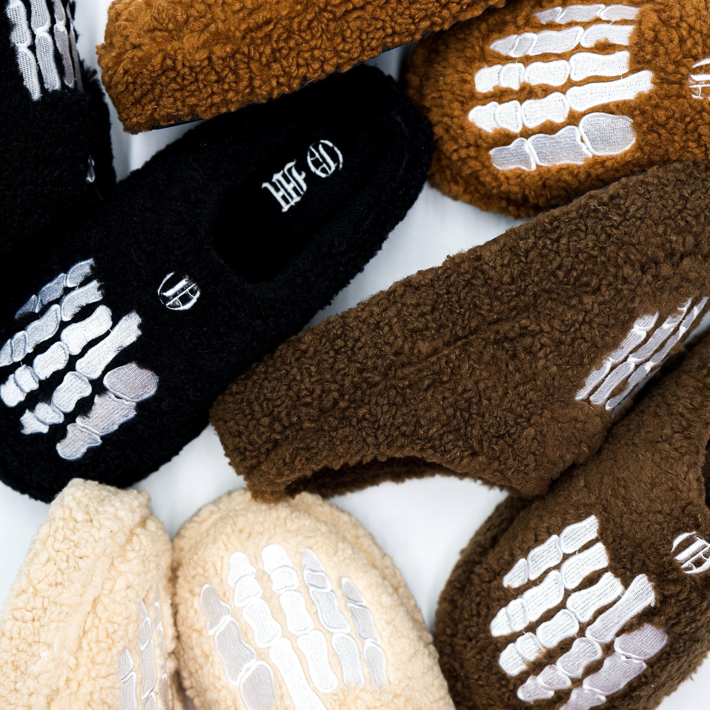 Beige Teddy Slippers