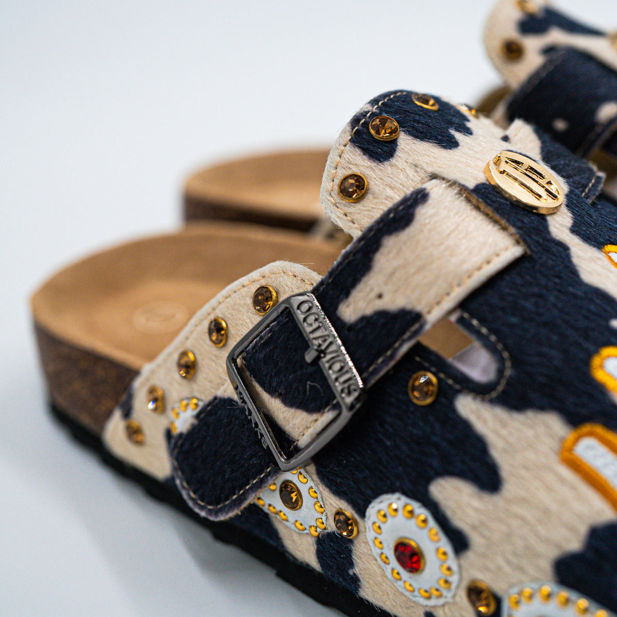 Blue Cow Print Clog