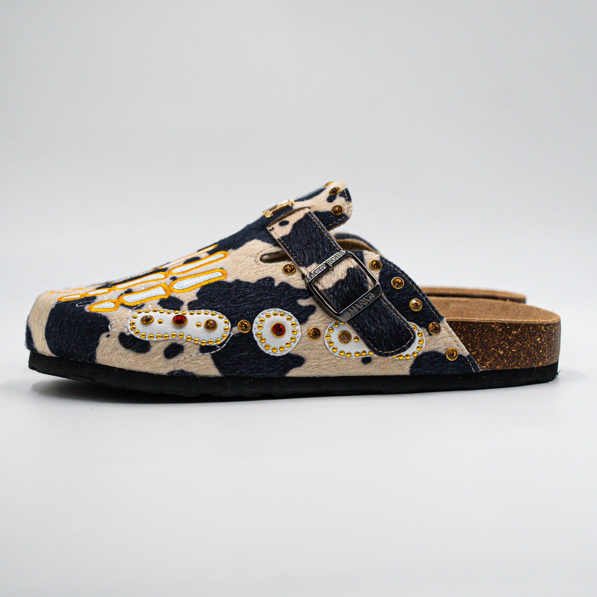Blue Cow Print Clog
