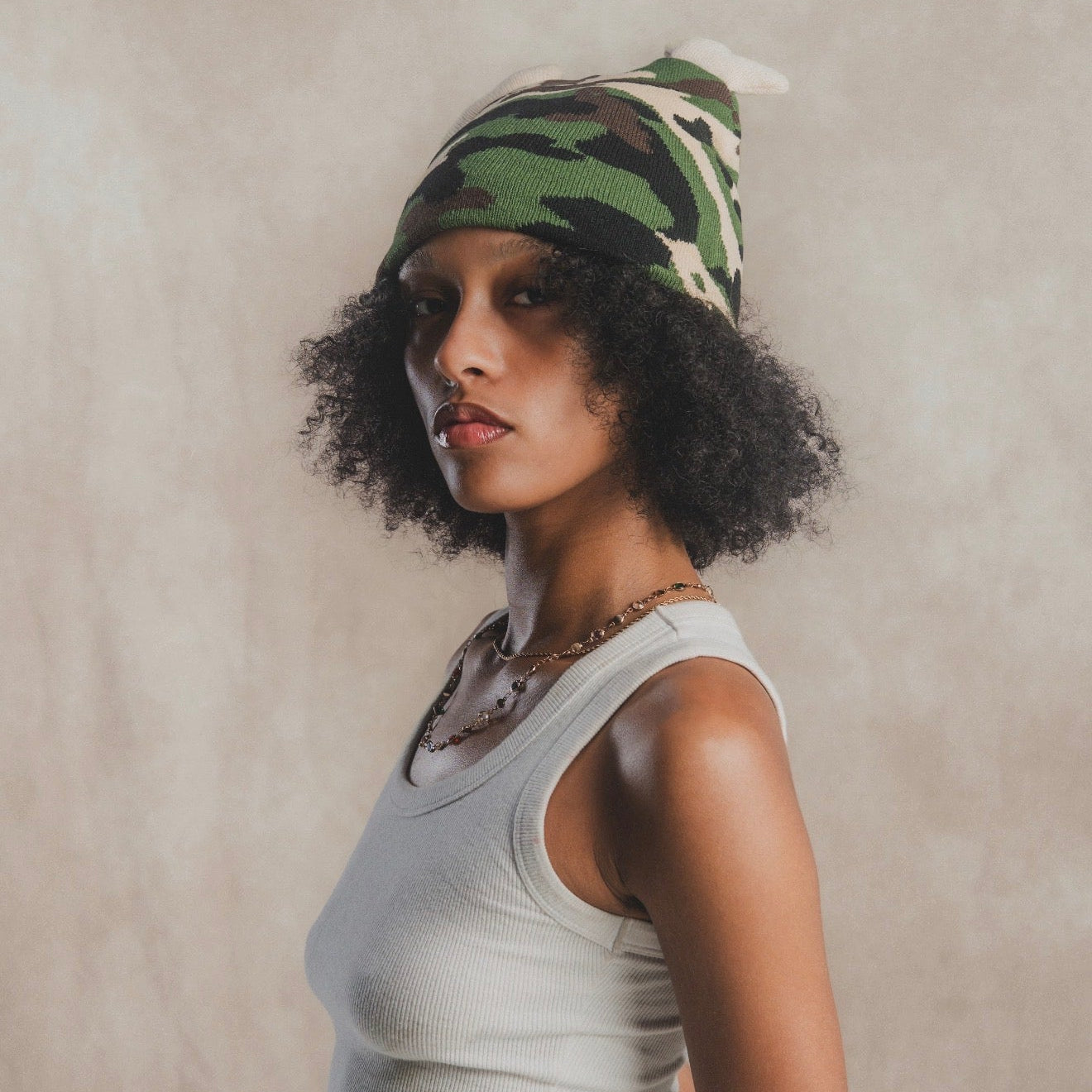Camo Bone Beanie