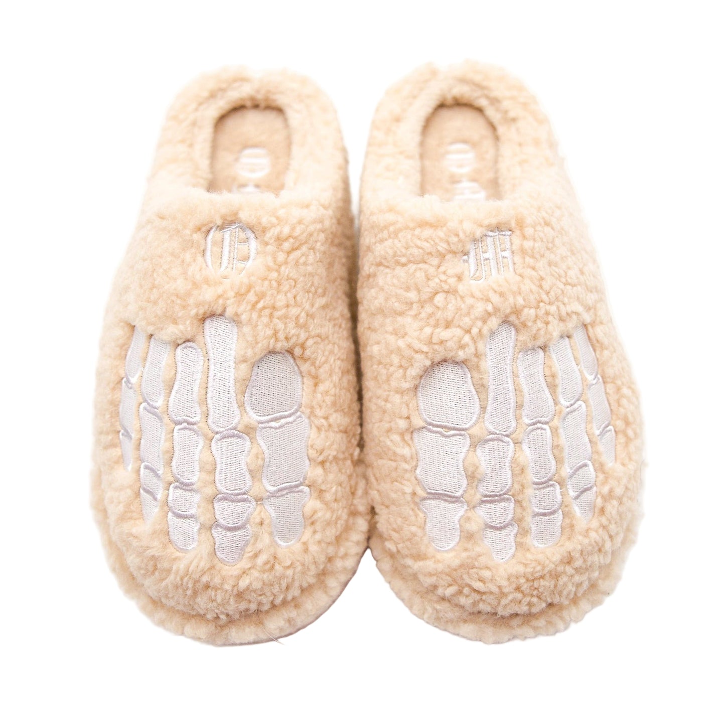 Beige Teddy Slippers