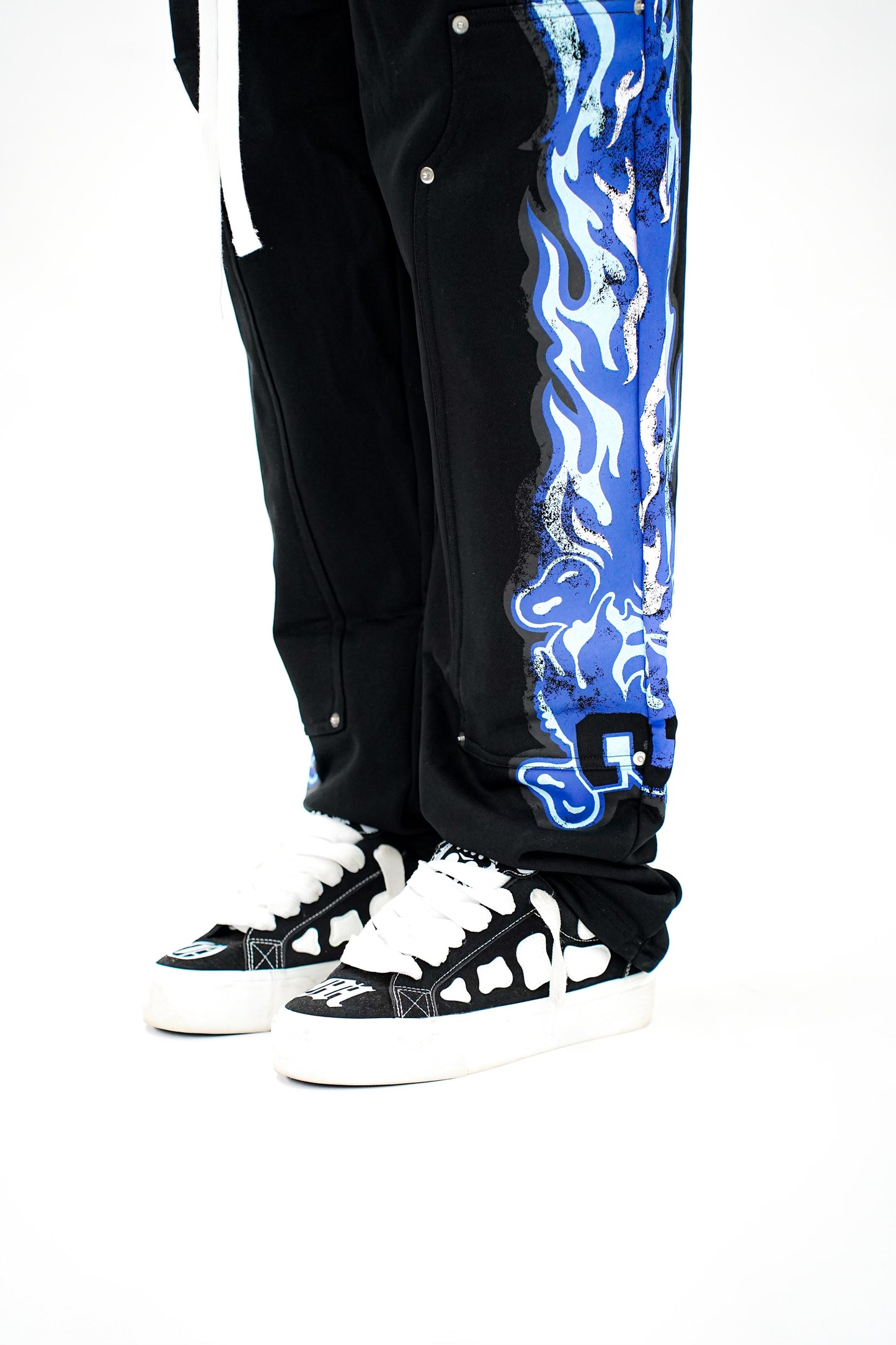 Flame Sweatpants Black